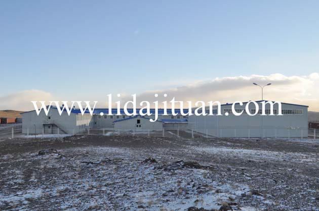 مشروع منغوليا الكبير للهيكل الفولاذي المتكامل ومشروع معسكر منزل الحاوية
