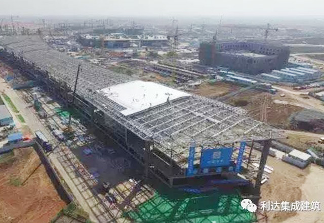 Qingdao Jiaodong International Airport Comprehensive Prefab House Labour Camp for Airport Construction Site