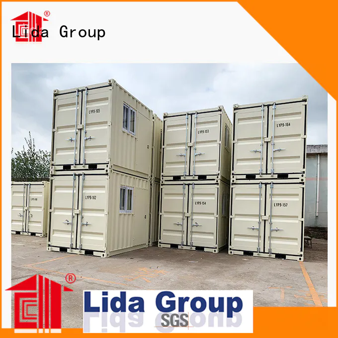 Lida Group shipping container homes inside and out manufacturers used as booth, toilet, storage room