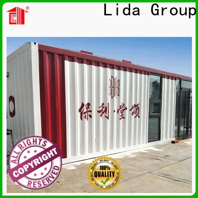 Lida Group building a shipping container cabin company used as office, meeting room, dormitory, shop