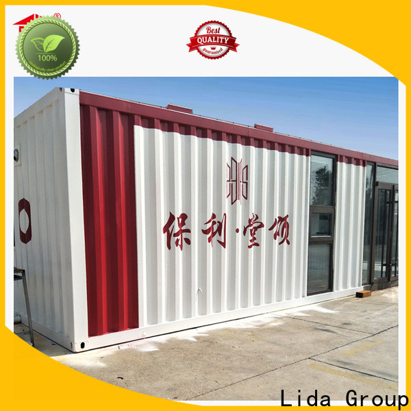 Lida Group two story shipping container homes factory used as booth, toilet, storage room