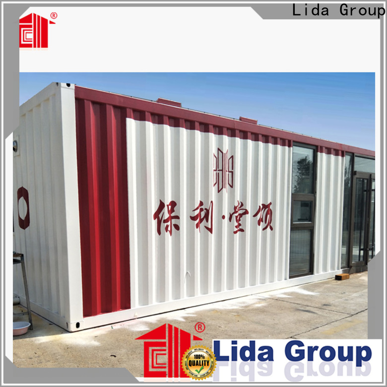 Custom using storage containers for homes manufacturers used as kitchen, shower room