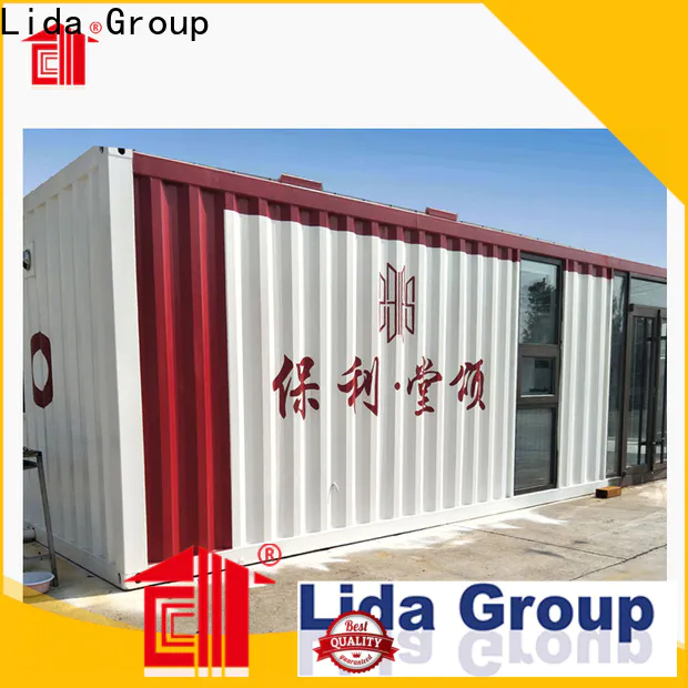 Lida Group container van house construction company used as Bar