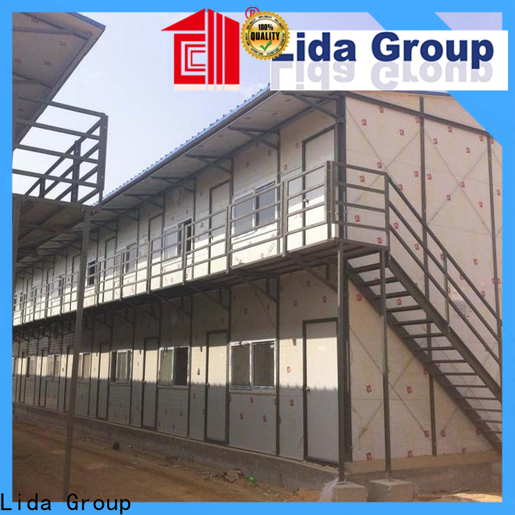 Lida Group Wholesale prefabricated cottage homes shipped to business for staff accommodation