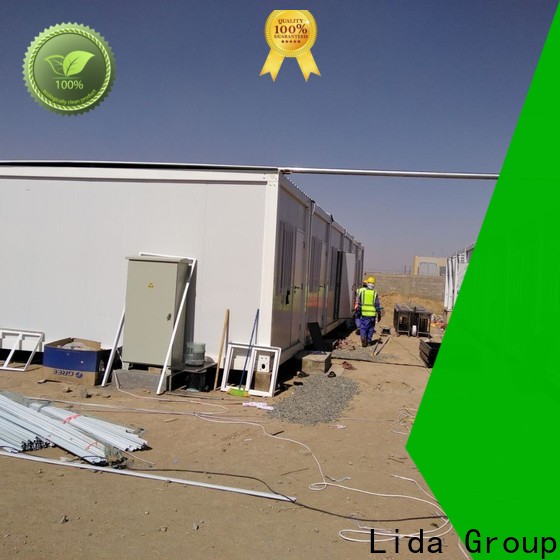 Lida Group sealand container homes shipped to business used as kitchen, shower room