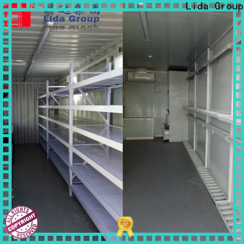 Lida Group sea container cottage manufacturers used as kitchen, shower room
