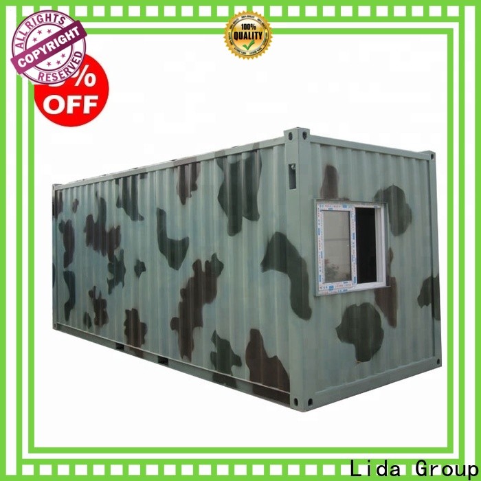 Lida Group Custom 4 shipping container home bulk buy used as office, meeting room, dormitory, shop