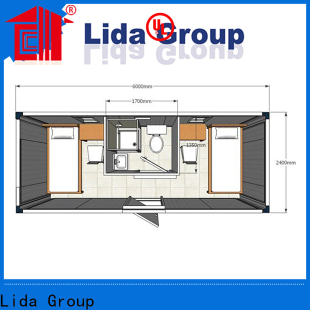 Lida Group metal shipping containers factory used as booth, toilet, storage room