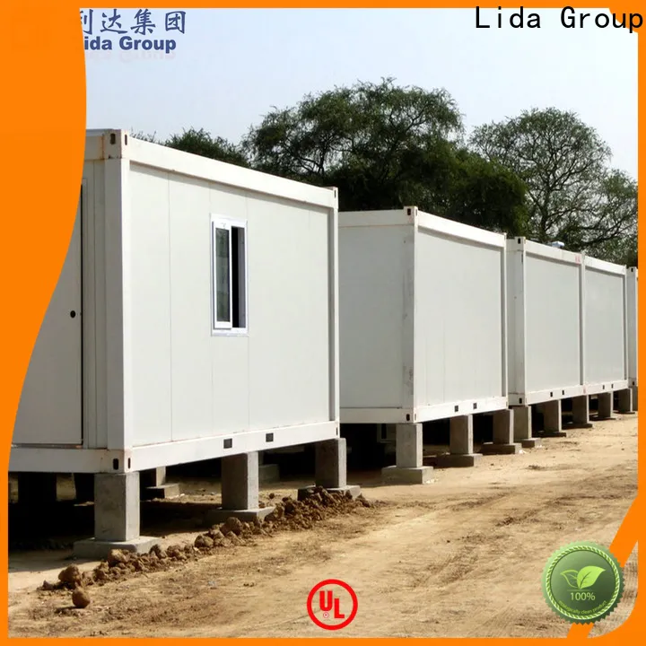 Lida Group shipping container house construction shipped to business used as booth, toilet, storage room