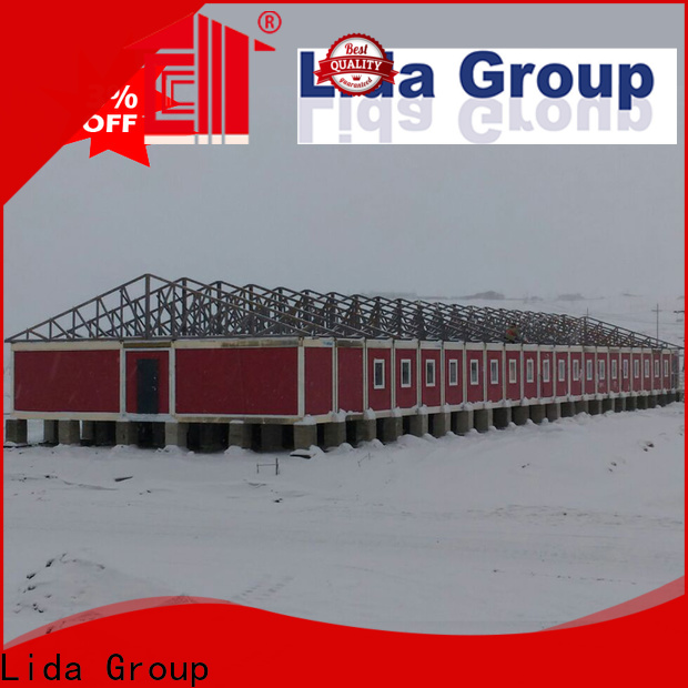 Lida Group shipping crate homes for sale shipped to business used as kitchen, shower room
