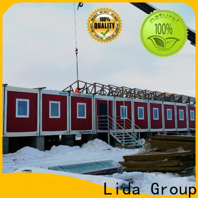 Lida Group New recycled shipping containers house company used as kitchen, shower room