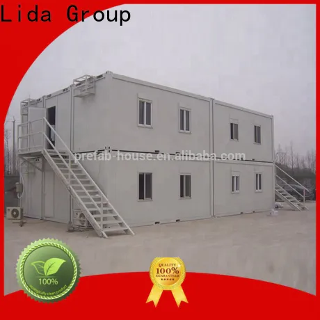Lida Group shipping container home construction company used as booth, toilet, storage room