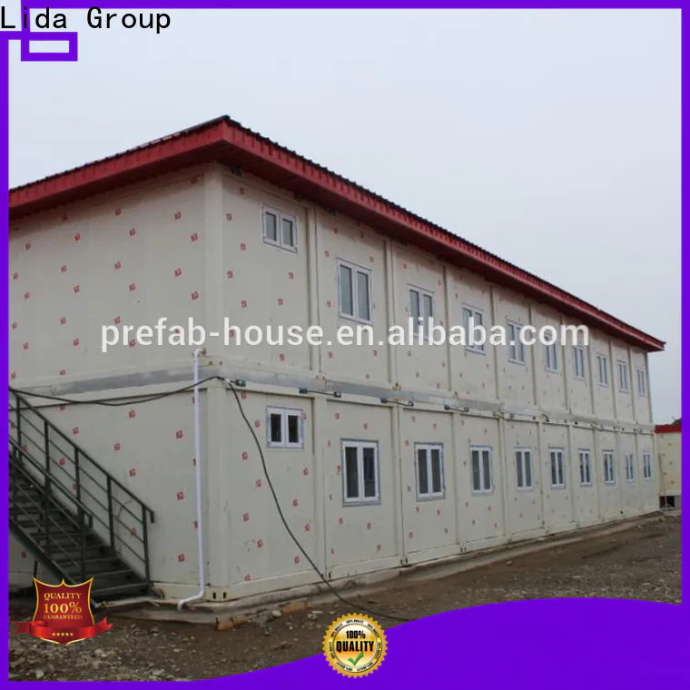 Lida Group storage containers made into homes factory used as kitchen, shower room