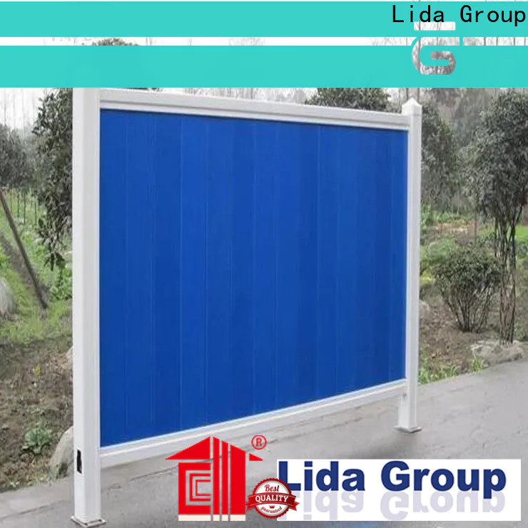 Lida Group Custom galvanized sheet metal fence panels shipped to business for Temporary building site