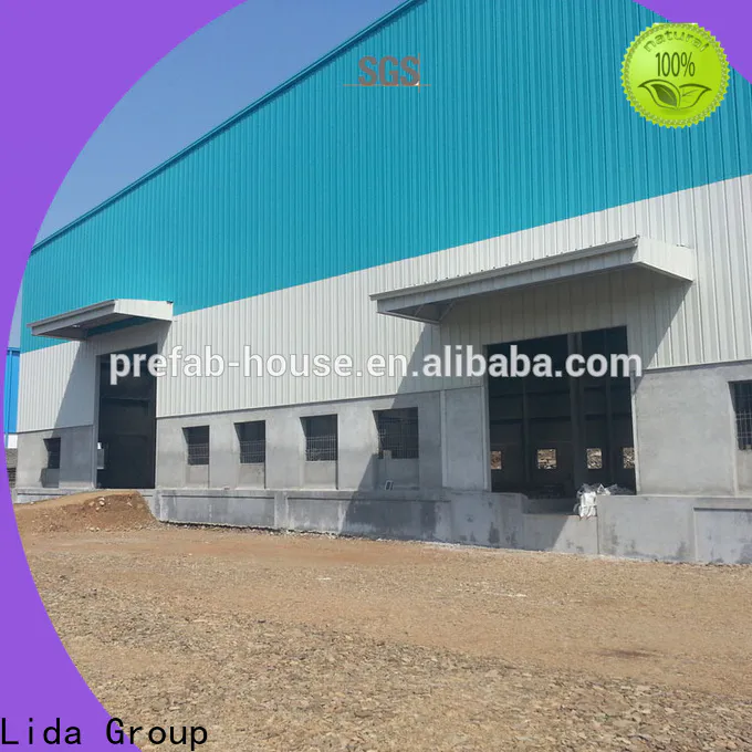 Lida Group High-quality steel frame warehouse construction company used as airport terminal and hangar