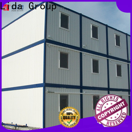 New steel crate homes factory used as kitchen, shower room