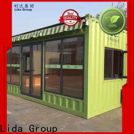 Lida Group Top buildings made out of shipping containers shipped to business used as booth, toilet, storage room
