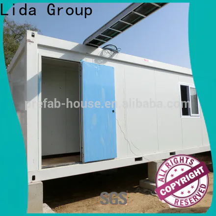 Lida Group cargo homes shipped to business used as booth, toilet, storage room