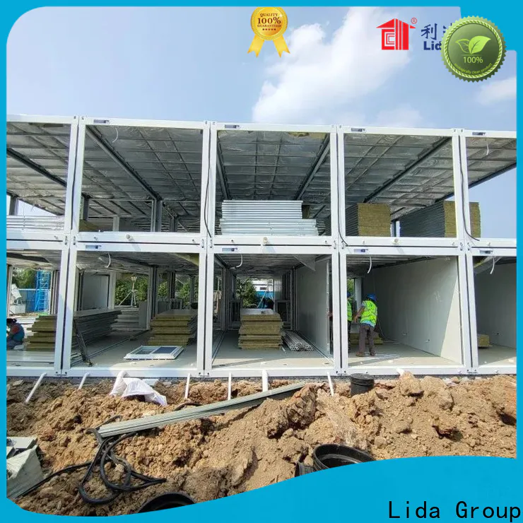 Lida Group modular shipping container homes for business used as booth, toilet, storage room