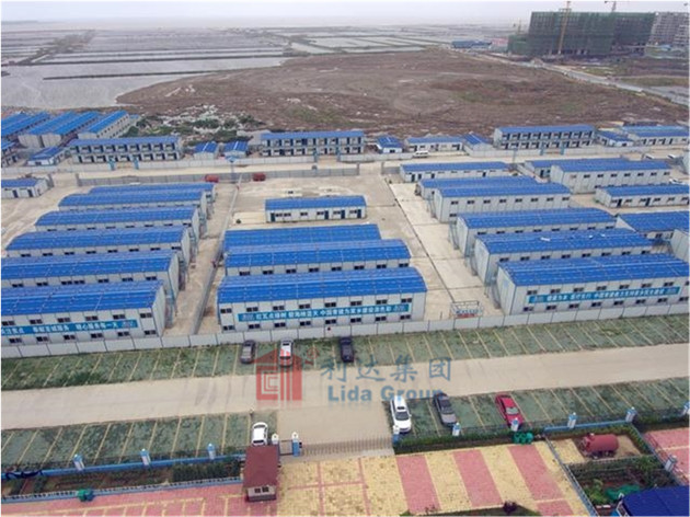 Prefab House and Container House Camp for China Red Island International Convention and Exhibition Center Construction Site