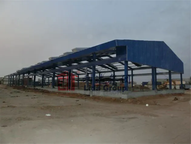 Angola light steel structure factory workshop project