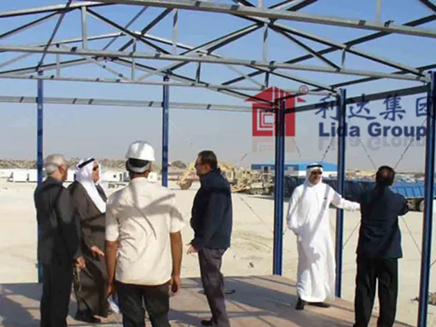 Saudi Dammam prefab workers camp project for construction site