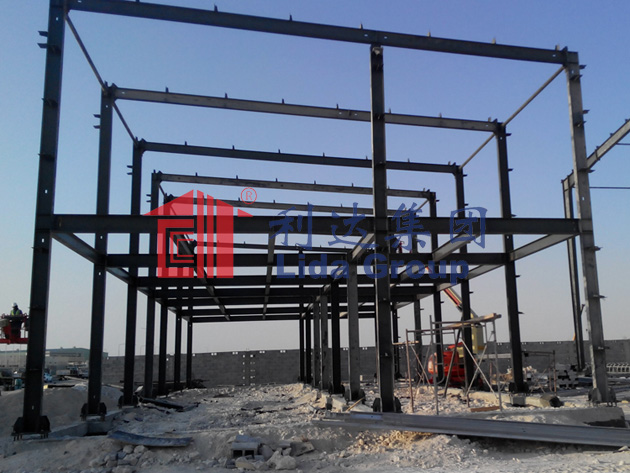 Qatar steel structure office building with curtain wall Project