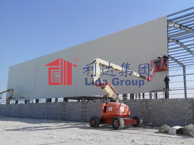 Qatar steel structure office building with curtain wall Project