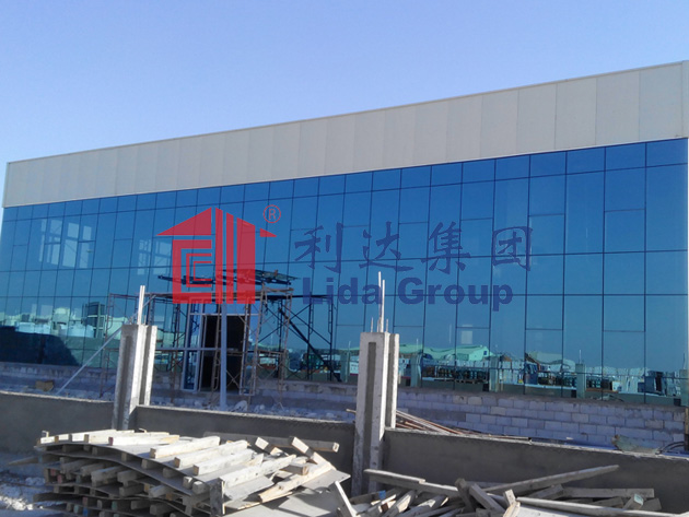 Qatar steel structure office building with curtain wall Project